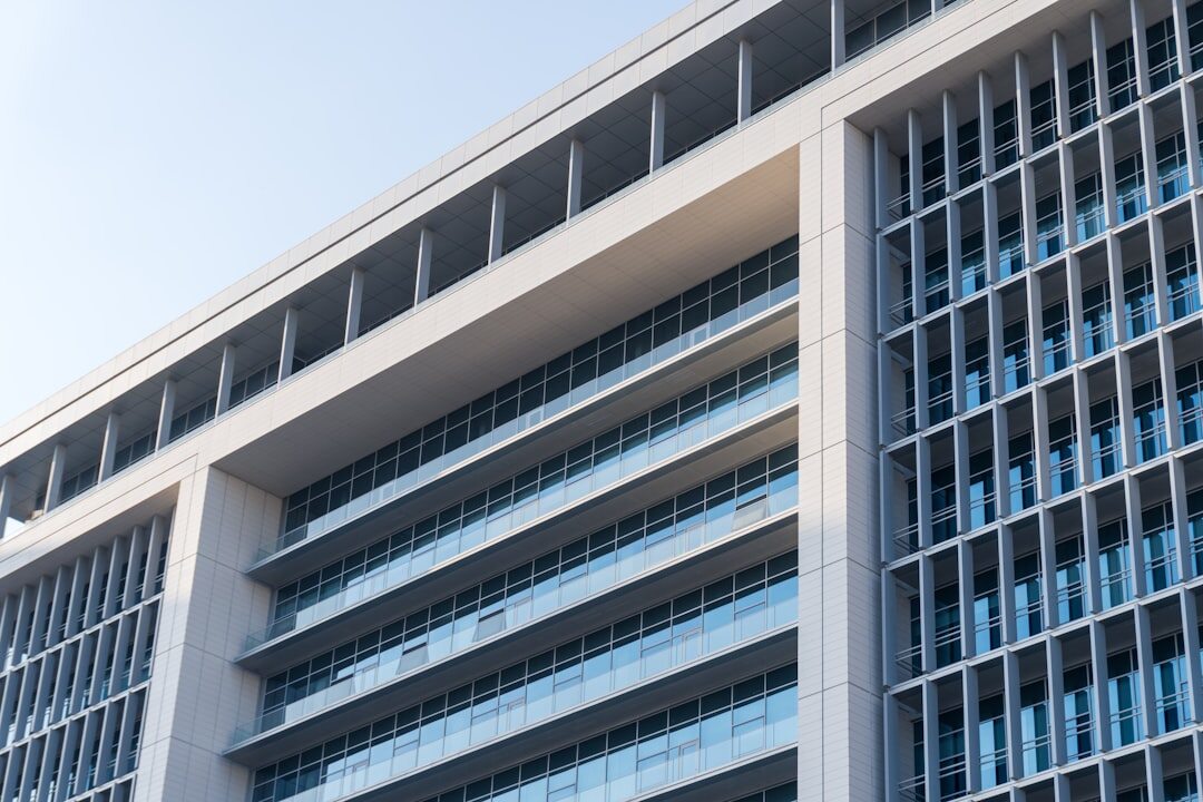 modern commercial building in city